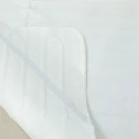 Coperta Elettrica 160x140 cm con 5 Livelli di Calore e 2 Zone di Controllo Indipendenti, in Poliestere Bianco