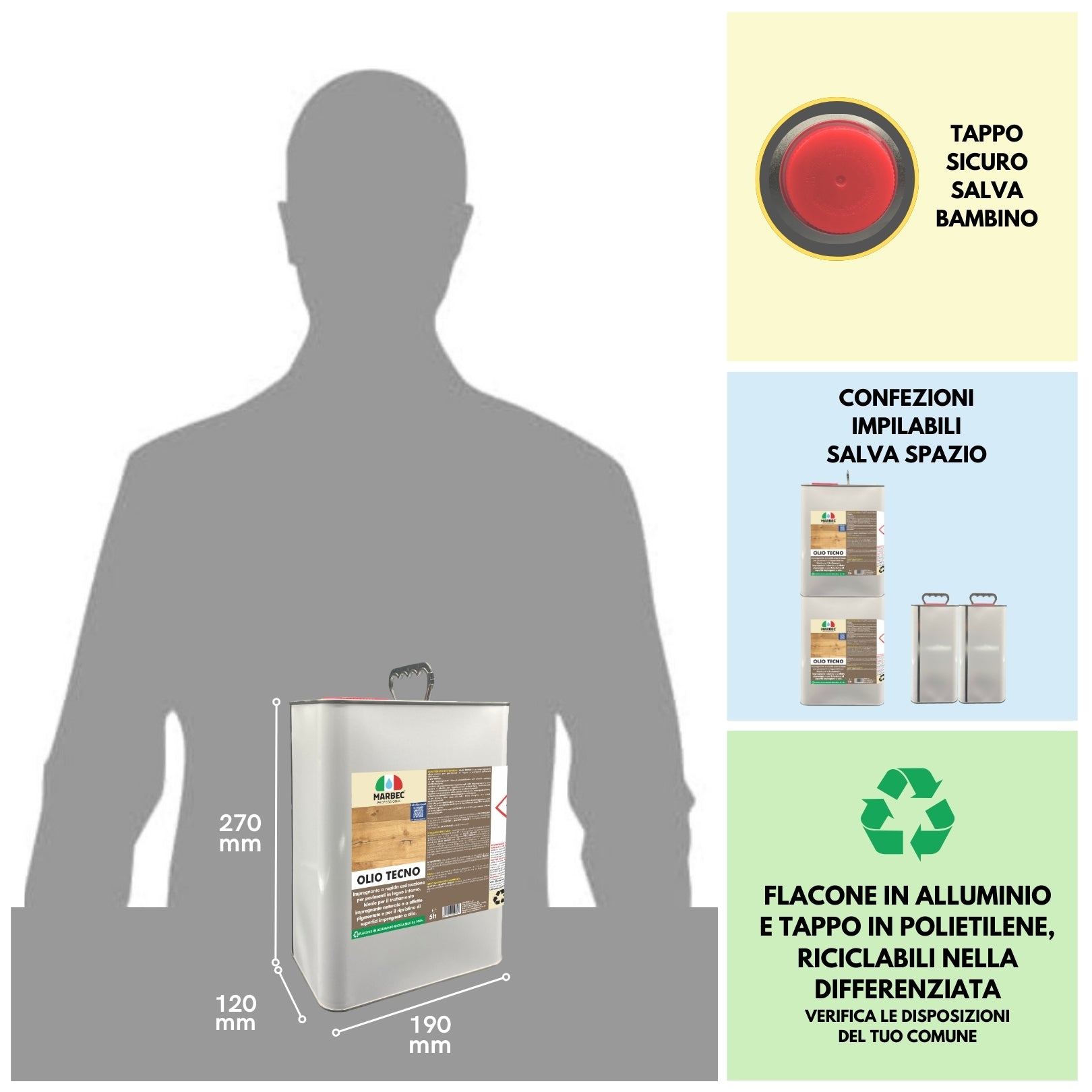 Impregnante per legno OLIO TECNO   5LT