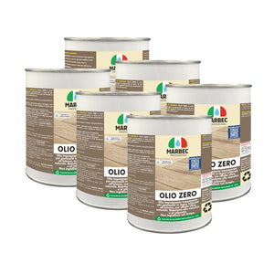 Impregnante legno trasparente OLIO ZERO   1KGx6Pz