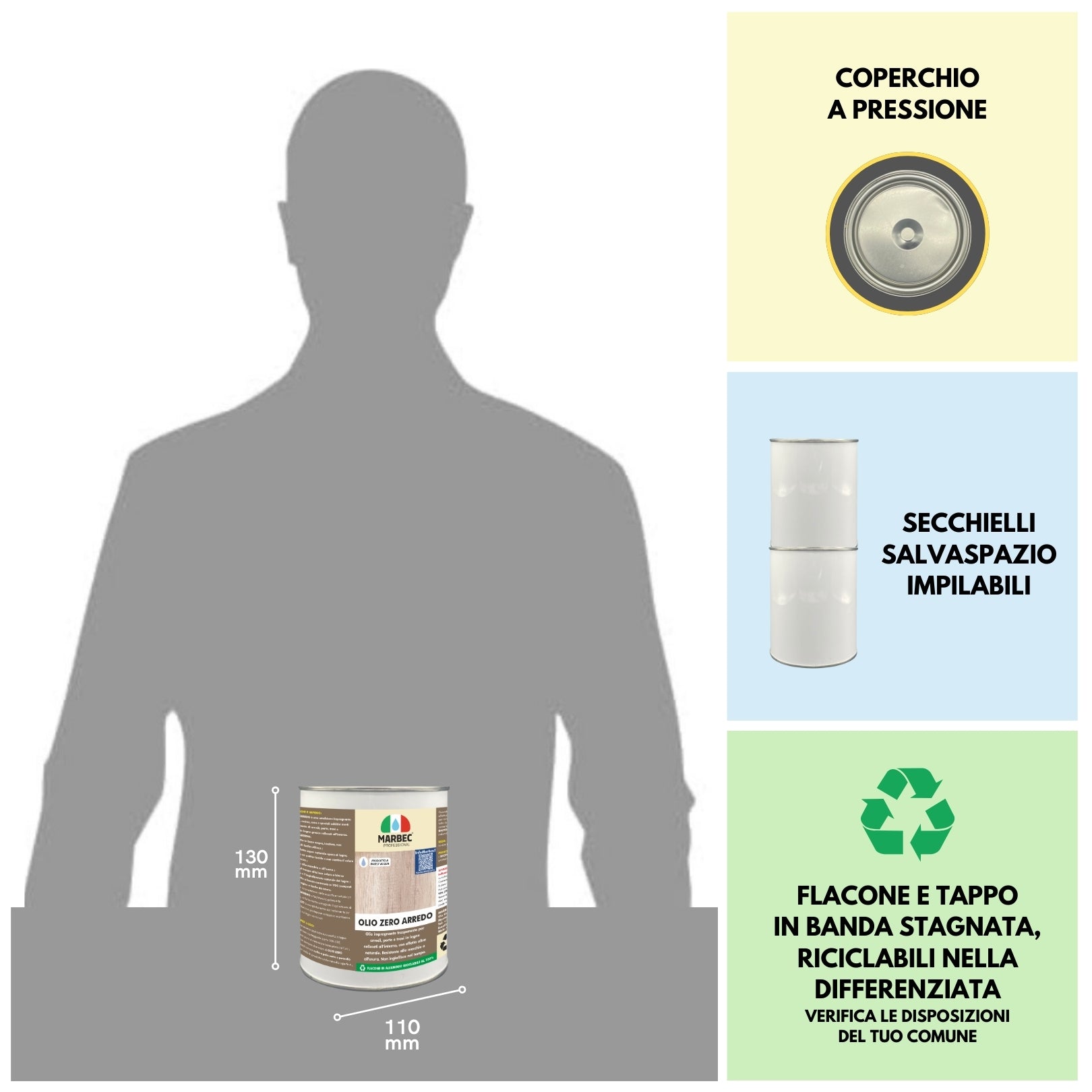 Impregnante legno trasparente OLIO ZERO ARREDO   1KG