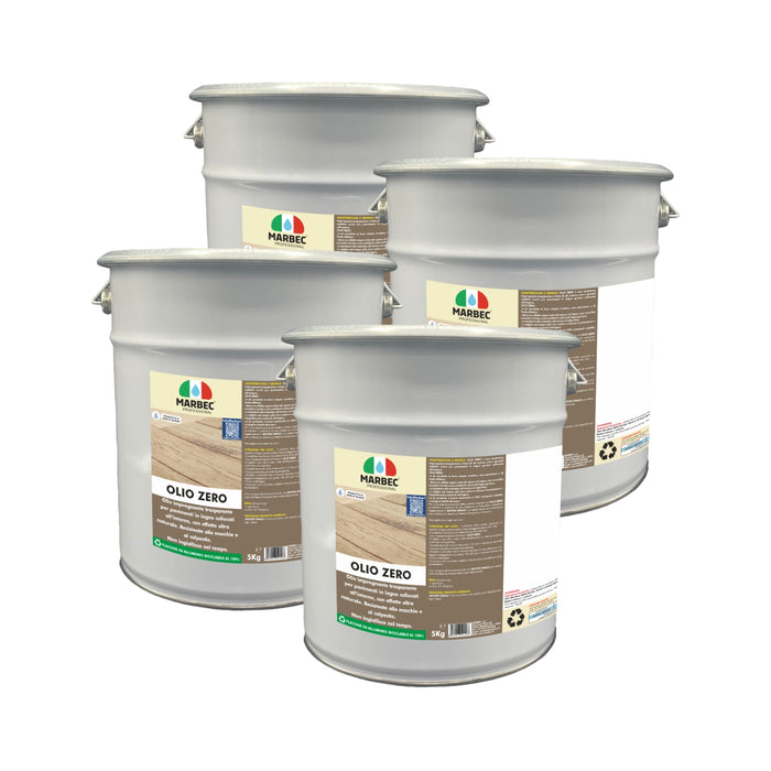 Impregnante legno trasparente OLIO ZERO   5KGx4Pz
