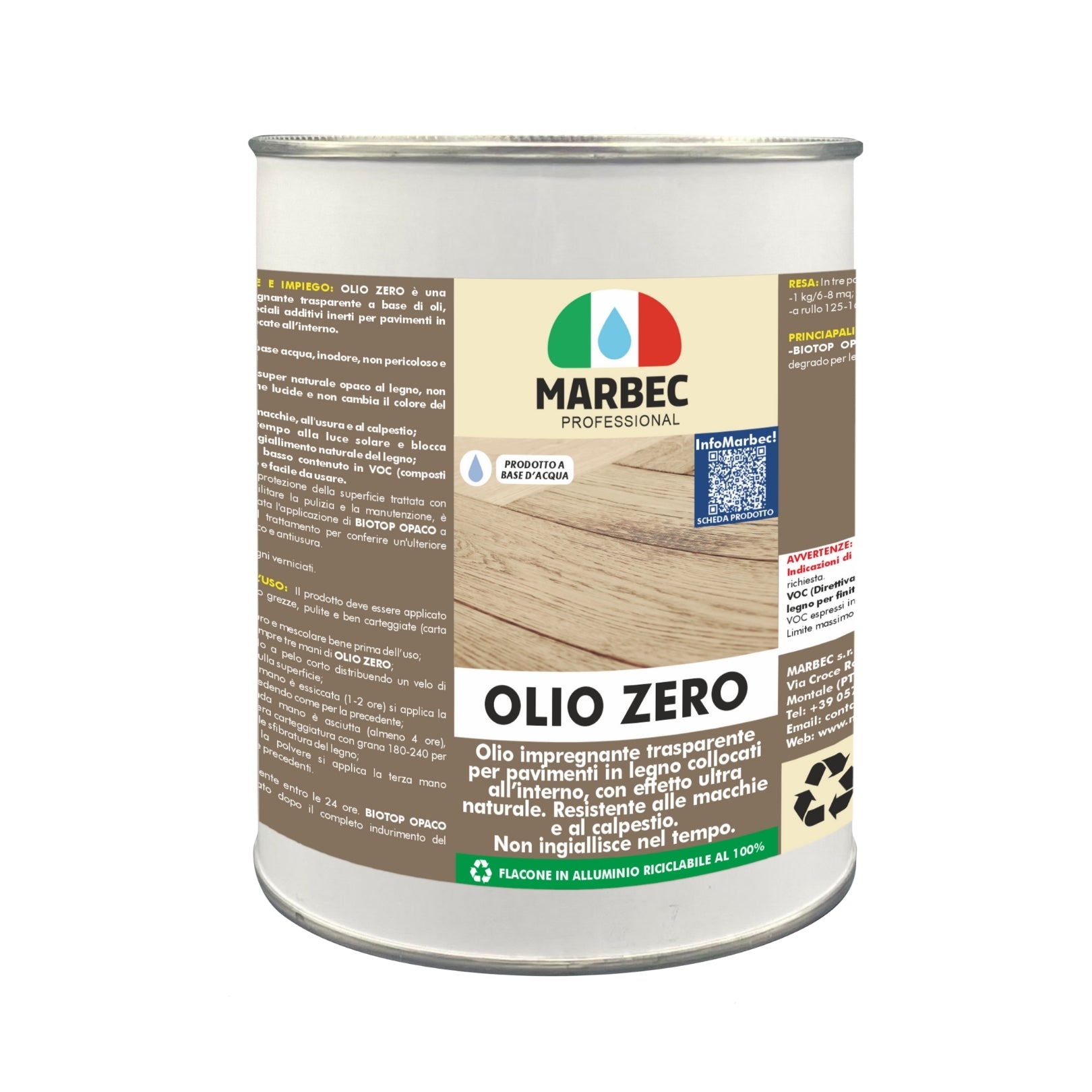 Impregnante legno trasparente OLIO ZERO   1KG