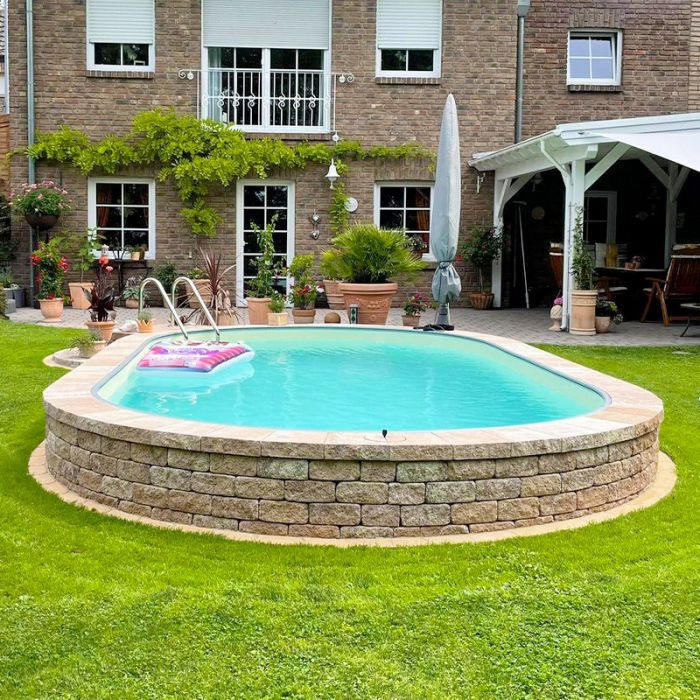 Piscina interrata OLIVIA 600 - 6,00 x 3,20 x h 1,20 m