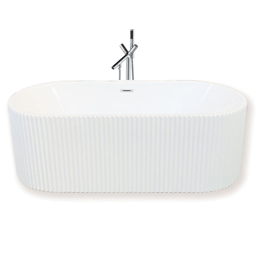 Vasca freestanding 168 x 74 cm + miscelatore a colonna – Olivia