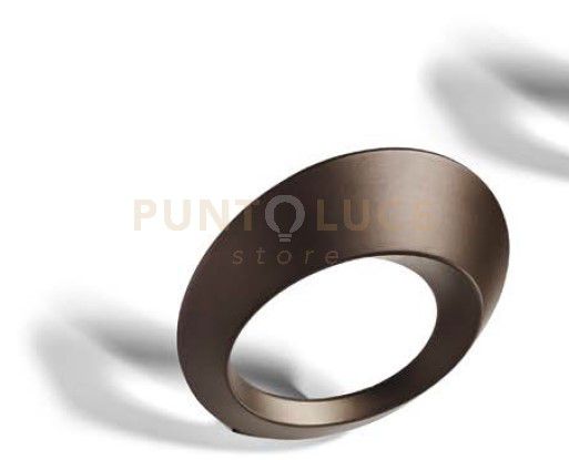 OLO APPLIQUE A PARETE BRONZO SPAZZOLATO A LED  3000K 3300LM 33W IN ALLUMINIO