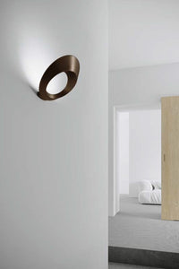 OLO APPLIQUE A PARETE BRONZO SPAZZOLATO A LED  3000K 3300LM 33W IN ALLUMINIO