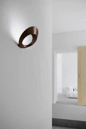 OLO APPLIQUE A PARETE BRONZO SPAZZOLATO A LED  3000K 3300LM 33W IN ALLUMINIO