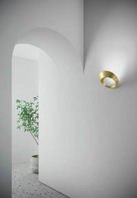 OLO APPLIQUE A PARETE ORO SPAZZOLATO A LED  3000K 3300LM 33W IN ALLUMINIO