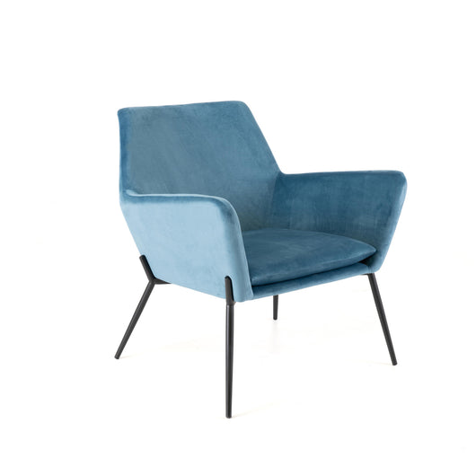 Gin - Poltrona in velluto Blu