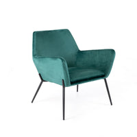 Gin - Poltrona in velluto verde