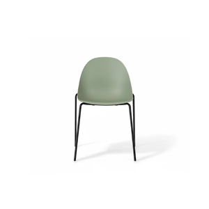 Ovo, Set di 4 sedie in polipropilene Verde (50cm X 51cm H. 79cm)| Duzzle