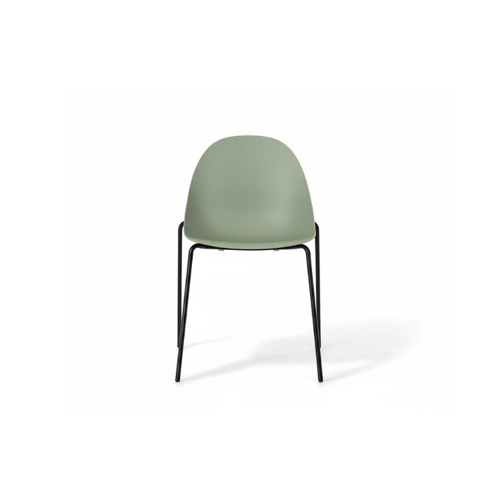 Ovo, Set di 4 sedie in polipropilene Verde (50cm X 51cm H. 79cm)| Duzzle