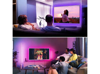 OMERIL Striscia LED 2M RGB 5050 con 16 Colori e 4 Modalità Alimentata USB Impermeabile con Telecomando IR per TV Retroilluminazione