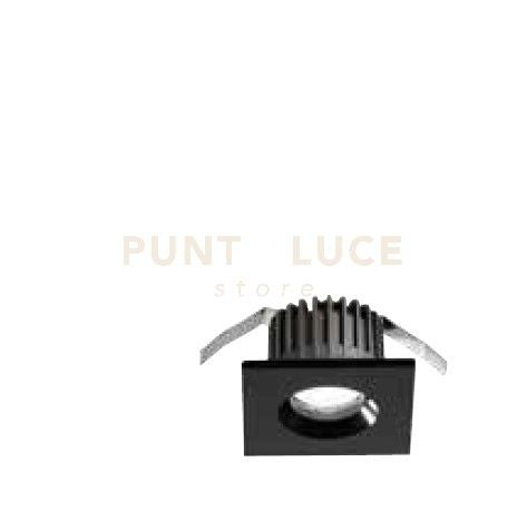 OMNIA FARETTO DA INCASSO A LED 3W NERO 3000K 195LM L.4,8CM