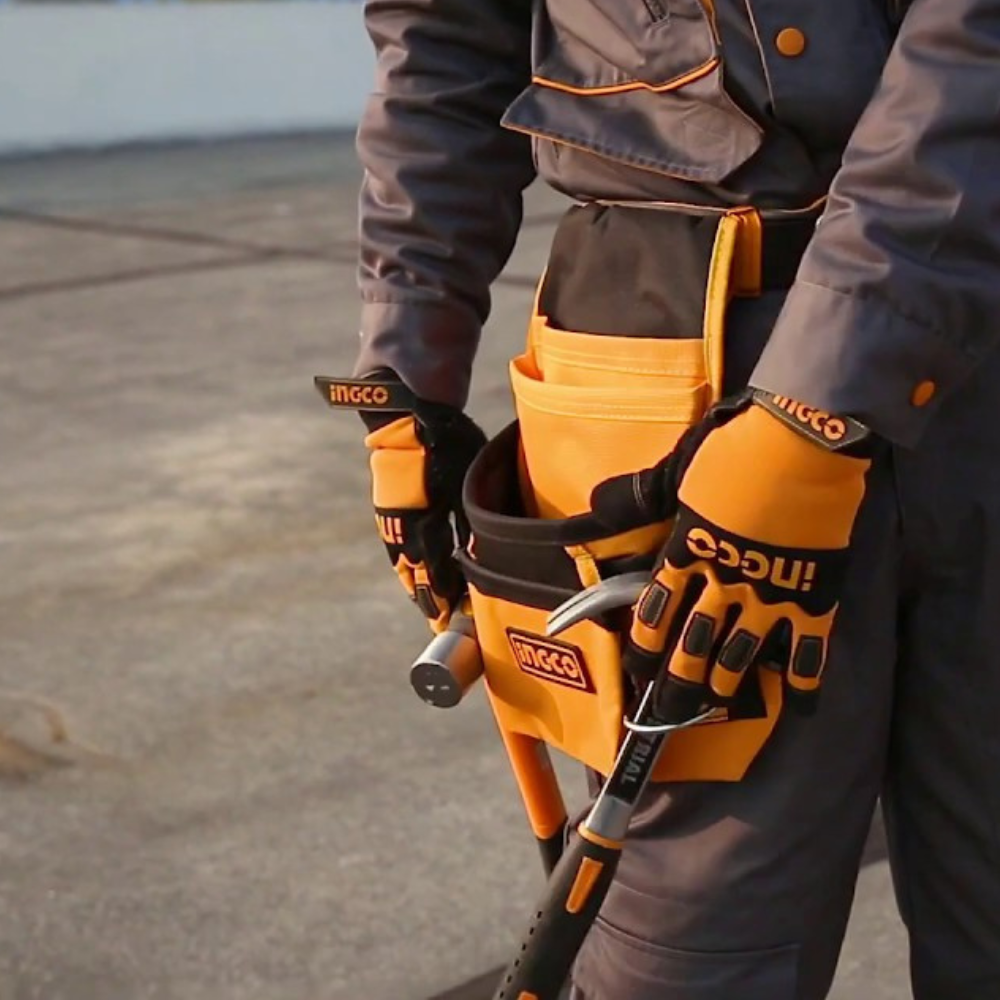 Fodero porta attrezzi 10 tasche 2 ganci porta martello borsa cintura strumenti