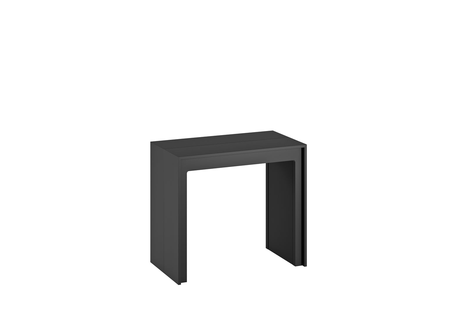 Pinocchio - Consolle allungabile (42,5/302,5 x 90 cm) in MDF laccato nero