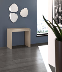 Pinocchio - Consolle allungabile (42,5/302,5 x 90 cm) in MDF laccato tortora