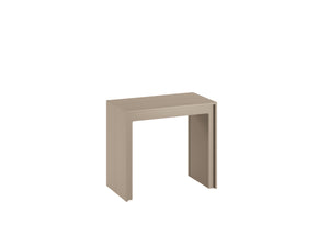 Pinocchio - Consolle allungabile (42,5/302,5 x 90 cm) in MDF laccato tortora