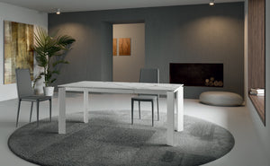 Cleo - Sedia in ecopelle grigia 4 pz