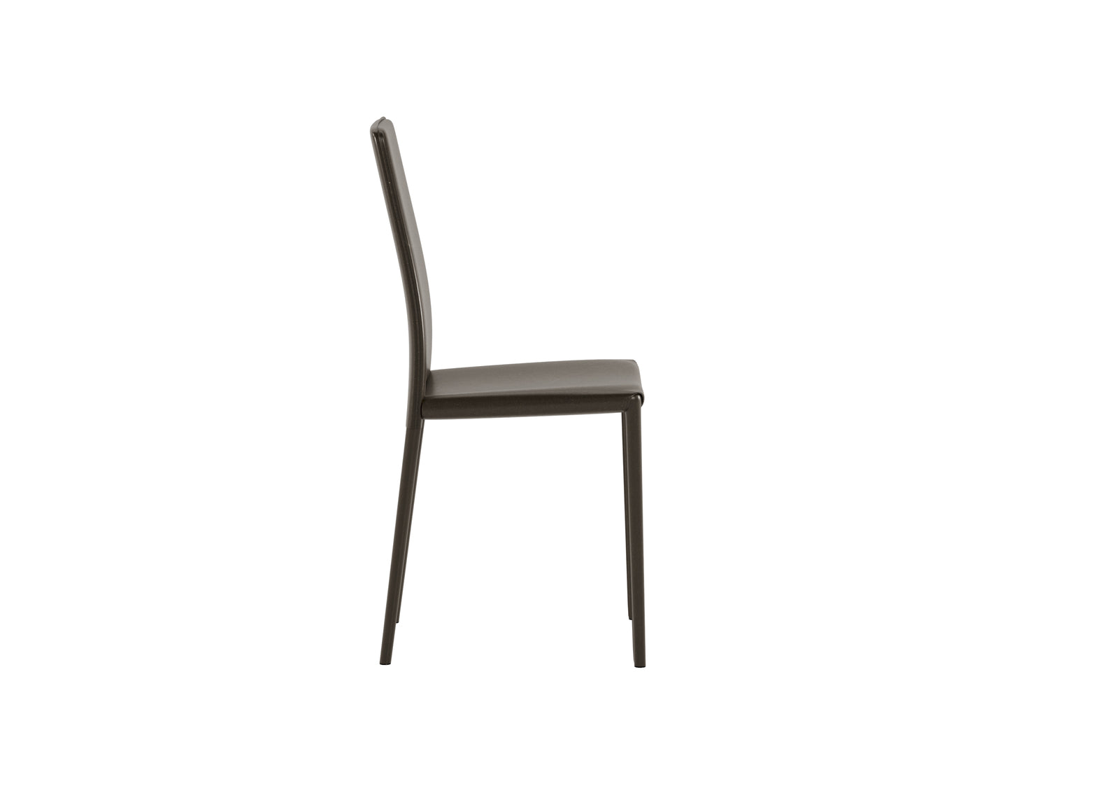 Kitty - Sedia in ecopelle marrone 4 pz