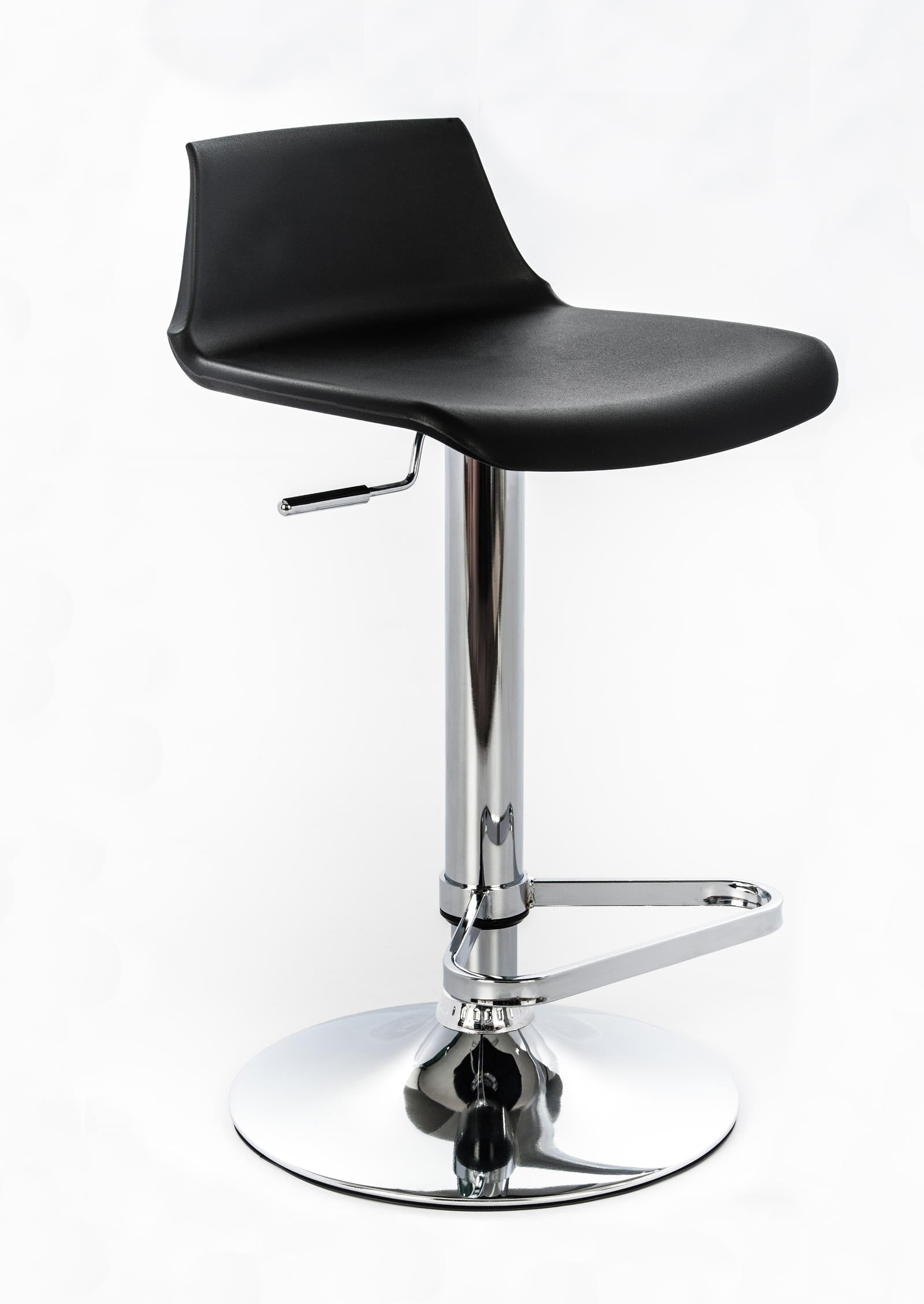 Fred - Sgabello in polipropilene nero - Set da 2 pz