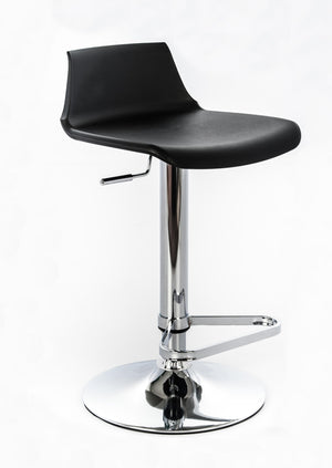 Fred - Sgabello in polipropilene nero - Set da 2 pz