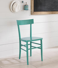 Brera - Sedia in legno turchese 2 pz