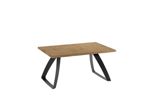 Bridge - Tavolo Allungabile (160/240 x 90 cm) in Impiallacciato Rovere Nero