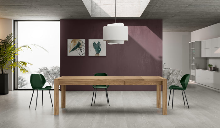 Nevada - Tavolo allungabile (160/240 x 90 cm) in impiallacciato rovere marrone