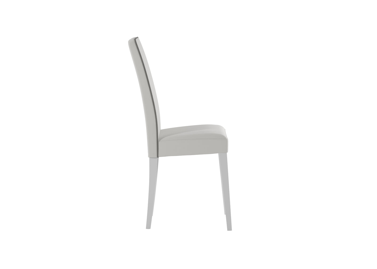 Anita - Sedia in ecopelle bianca 2 pz