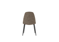 Brigitte - Sedia in ecopelle tortora 4 pz