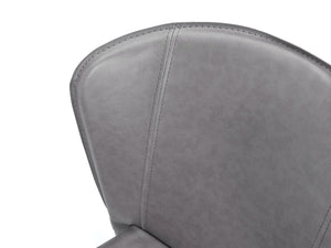 Break - Sedia in similpelle grigia 4 pz