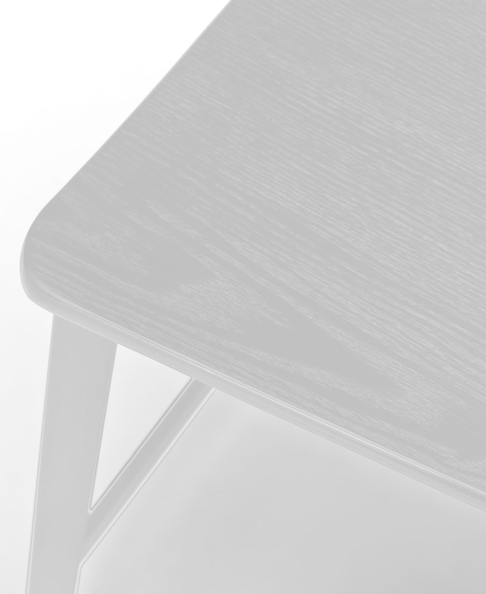 Woody - Sgabello in legno bianco - Set da 2 pz