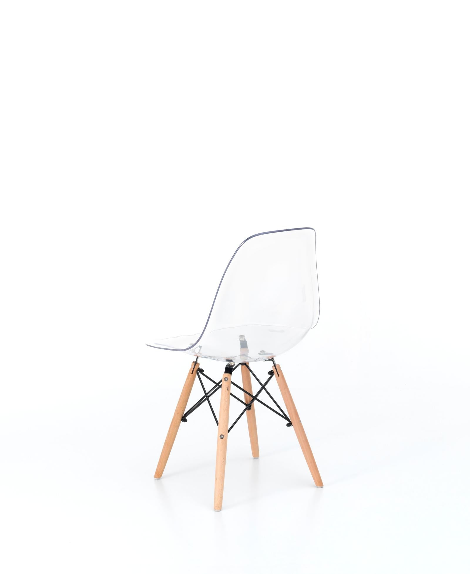 Isotta - Sedia in policarbonato PVC bianco 4 pz