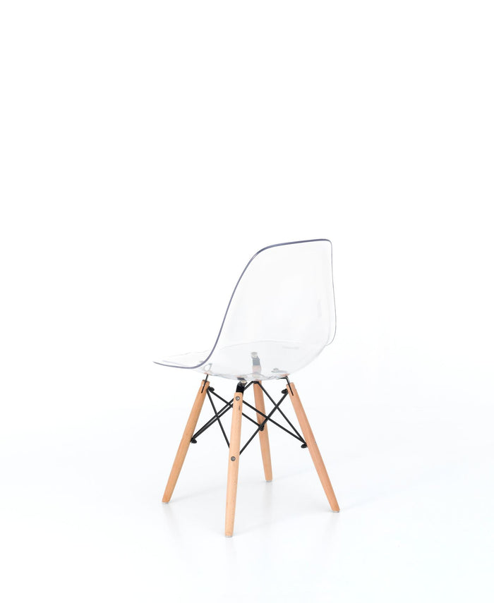 Isotta - Sedia in policarbonato PVC bianco 4 pz