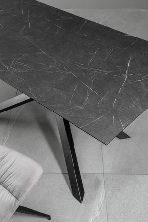 Xavier - Tavolo Allungabile (170/270 x 90 cm) in HPL su MDF Nero