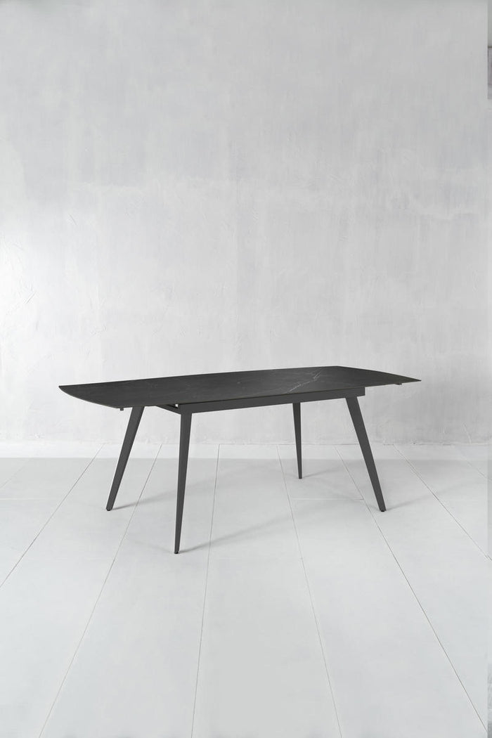 Nicolas - TAVOLO ALLUNGABILE in Nero SINTERIZZATO
