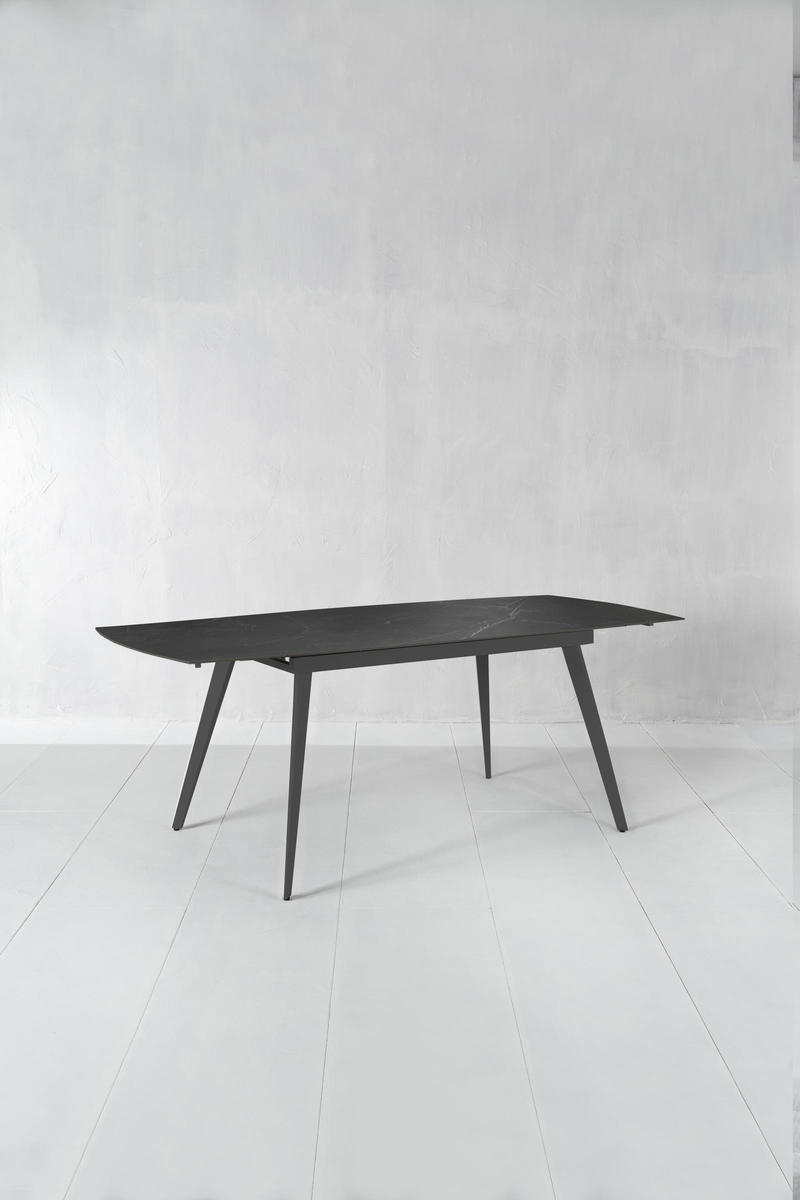Nicolas - TAVOLO ALLUNGABILE in Nero SINTERIZZATO