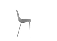 Frida - Sedia in polipropilene grigio 4 pz