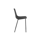 Frida - Sedia in polipropilene nero 4 pz