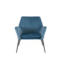 Gin - Poltrona in velluto Blu