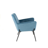 Gin - Poltrona in velluto Blu