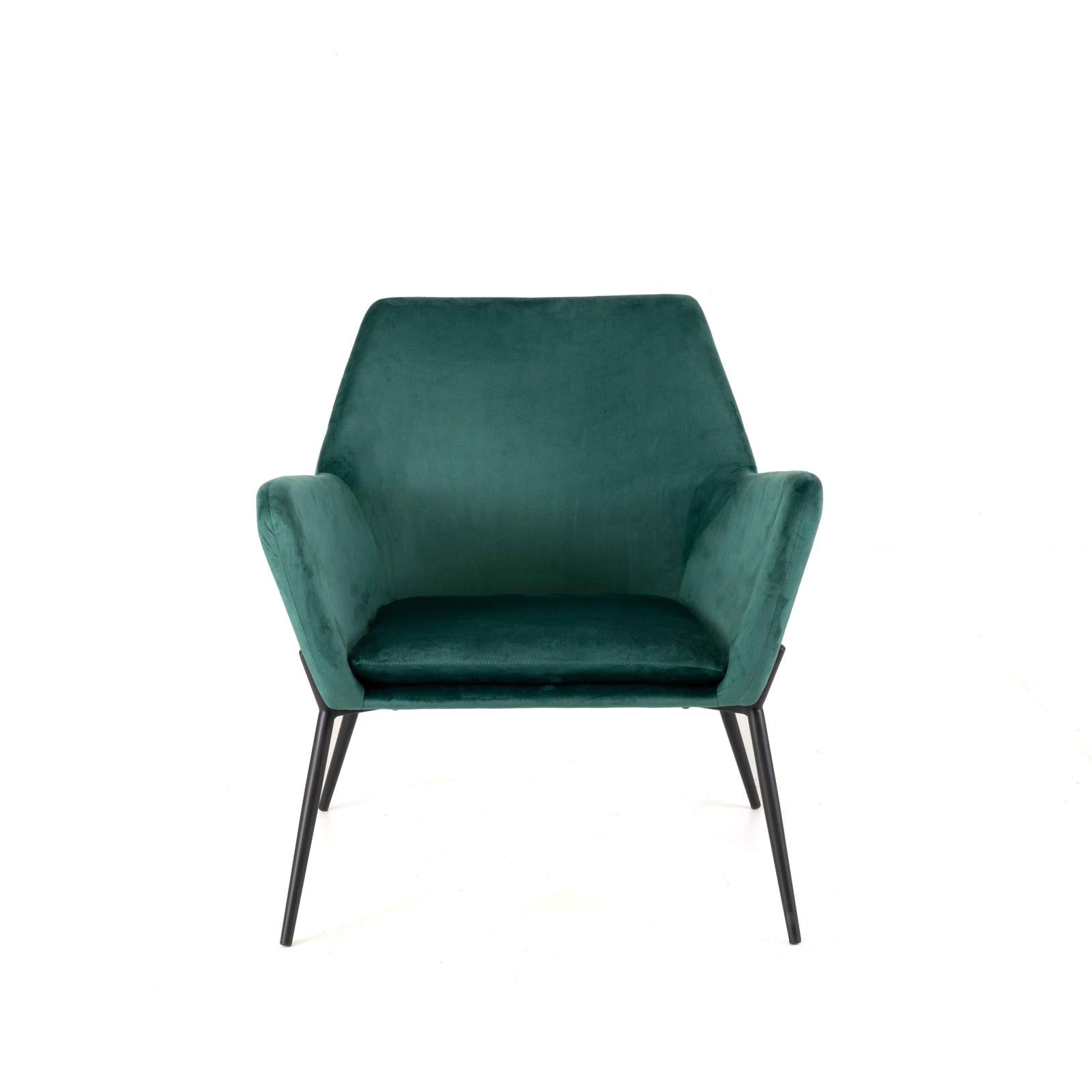 Gin - Poltrona in velluto verde