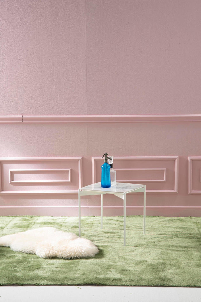 Ivy - Tavolino (45 x 45 x 45h) in Ceramica Bianca