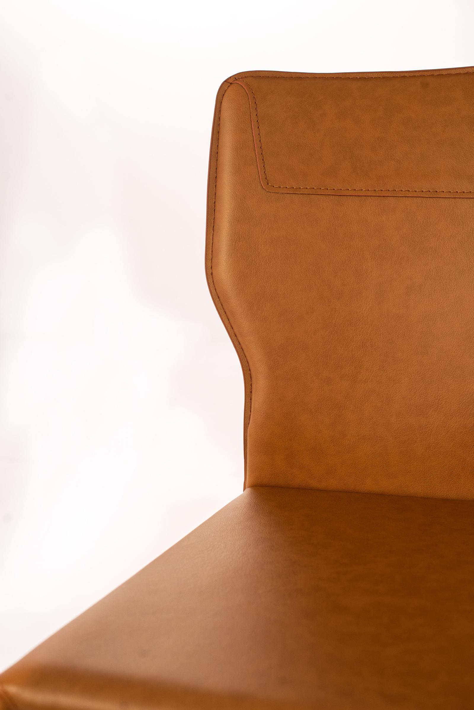 Kim - Sedia in ecopelle arancione 2 pz