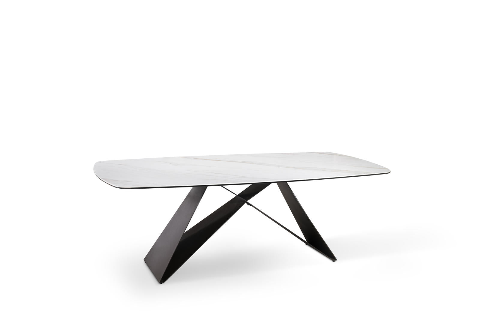 Tavolo Fisso 220x110x76 cm in Ceramica Thanos Marmo Calacatta Opaco