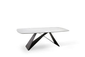 Tavolo Fisso 220x110x76 cm in Ceramica Thanos Marmo Calacatta Opaco