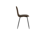 Sedia in Similrattan - Marrone 4 pz