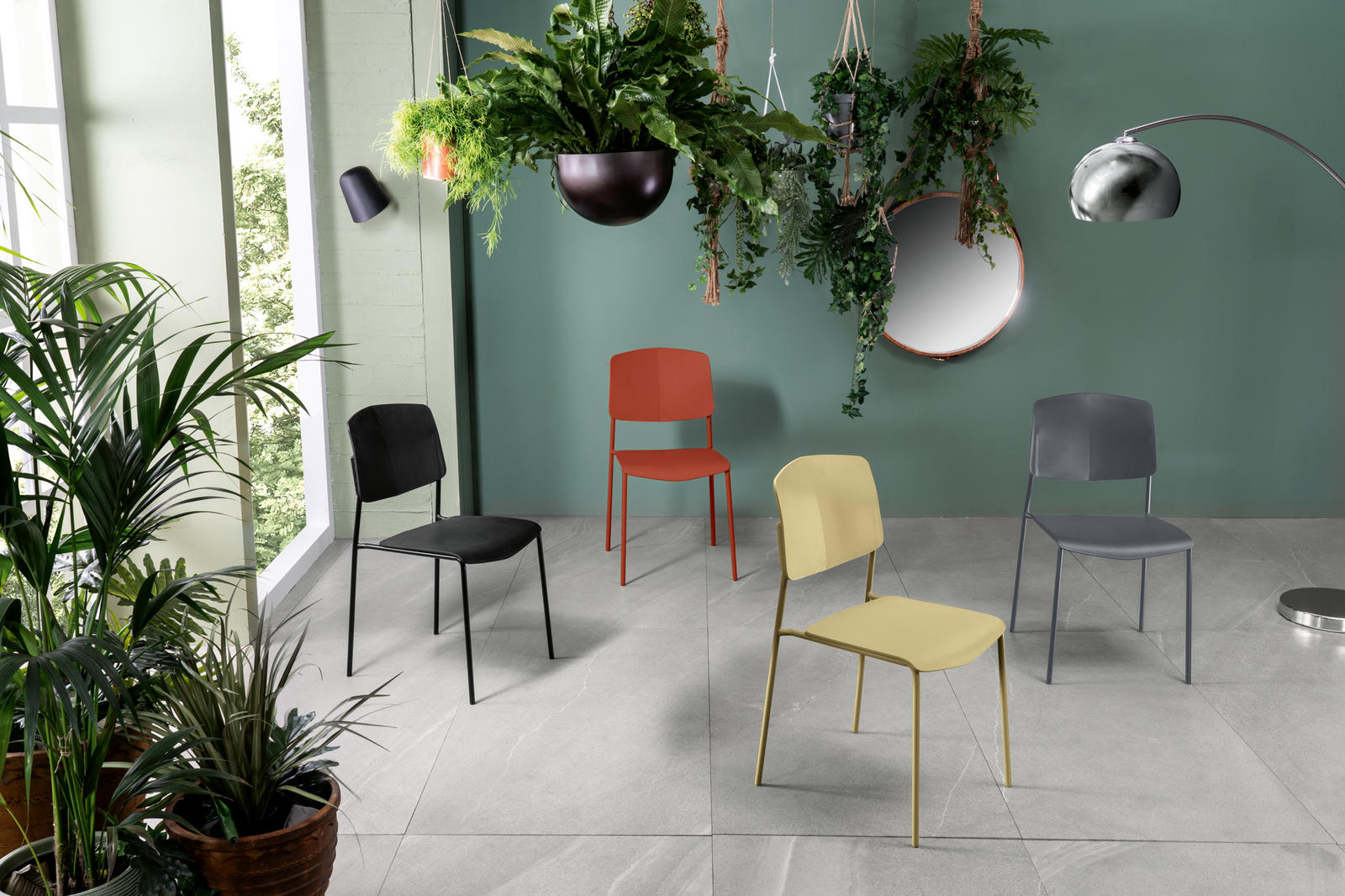 Sedia in polipropilene - Mars 4 pz