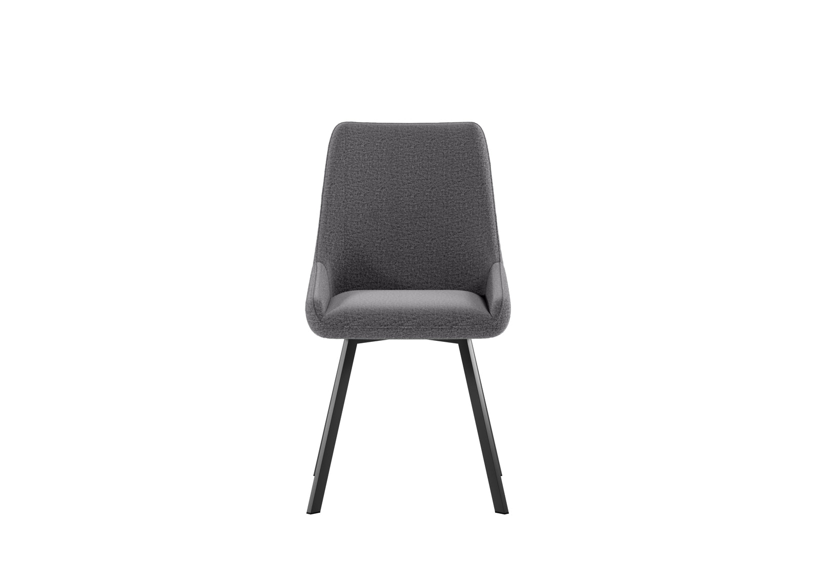 Fox - Sedia in microfibra grigia 4 pz